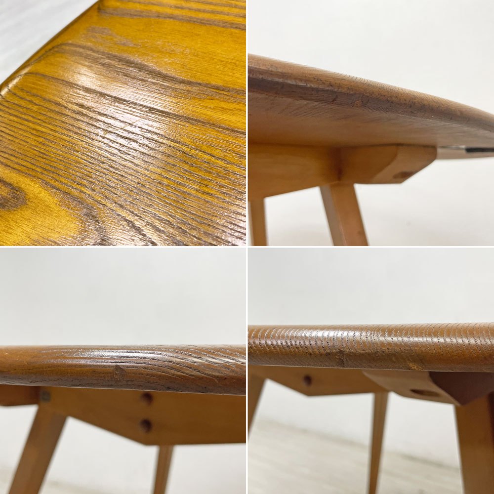 アーコール ERCOL ドロップリーフテーブル DROP LEAF TABLE ダイニングテーブル オーバルテーブル バタフライ エルム材 英国家具 ●