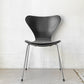 フリッツハンセン Fritz Hansen セブンチェア ダイニングチェア ブラック ラッカー再塗装 アルネ・ヤコブセン デンマーク スタッキングチェア 北欧家具 MIONETTA社製シートパッド付き ★