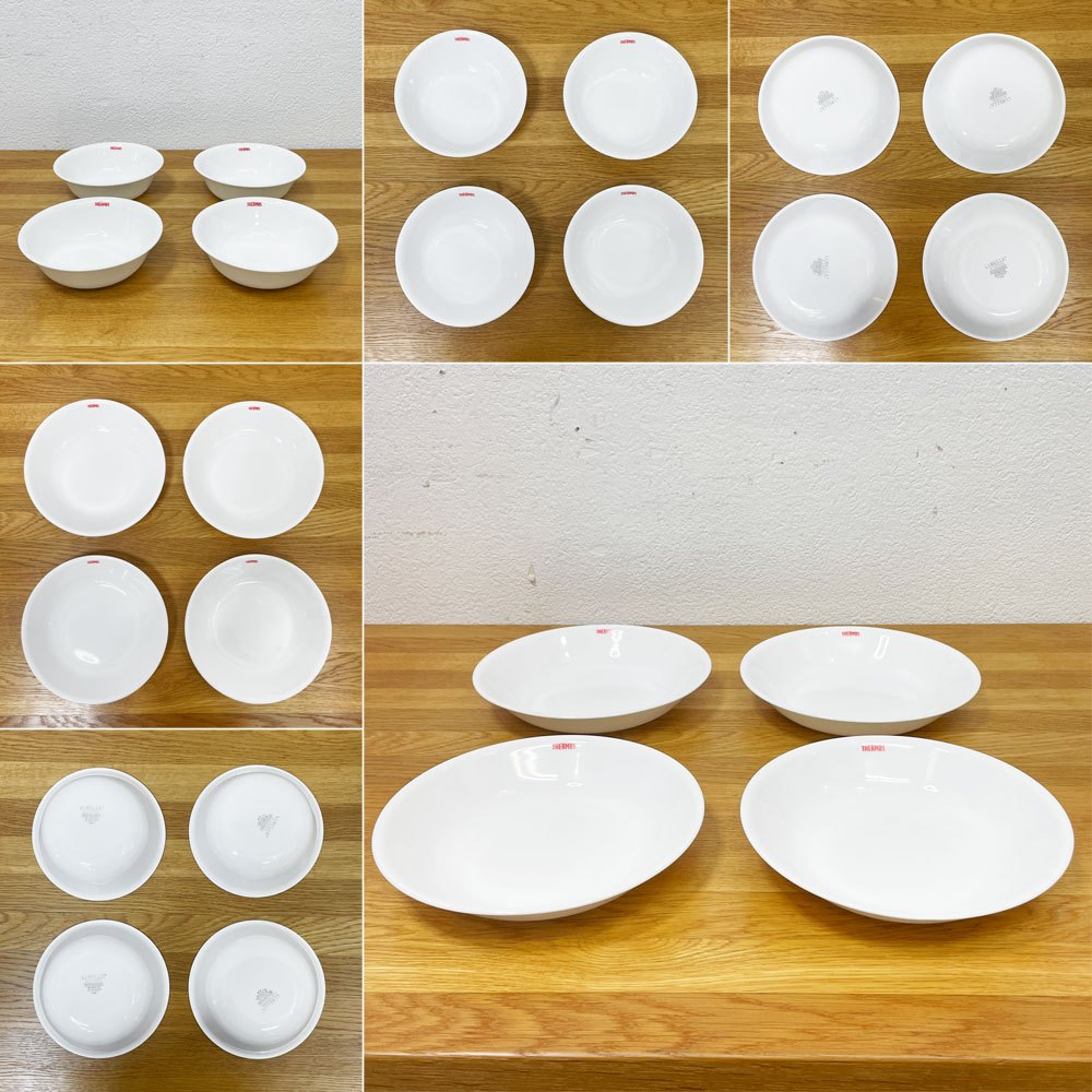 サーモス THERMOS FIELD THERMOSシリーズ ディナーセット RKC-001 4人用 コレール CORELLE キャンプ アウトドア用品 90年代 希少 箱付き 未使用品 ●