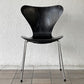 フリッツハンセン Fritz Hansen セブンチェア ダイニングチェア カラードアッシュ ブラック アルネ・ヤコブセン 北欧 デンマーク 定価￥76,780- A ◇