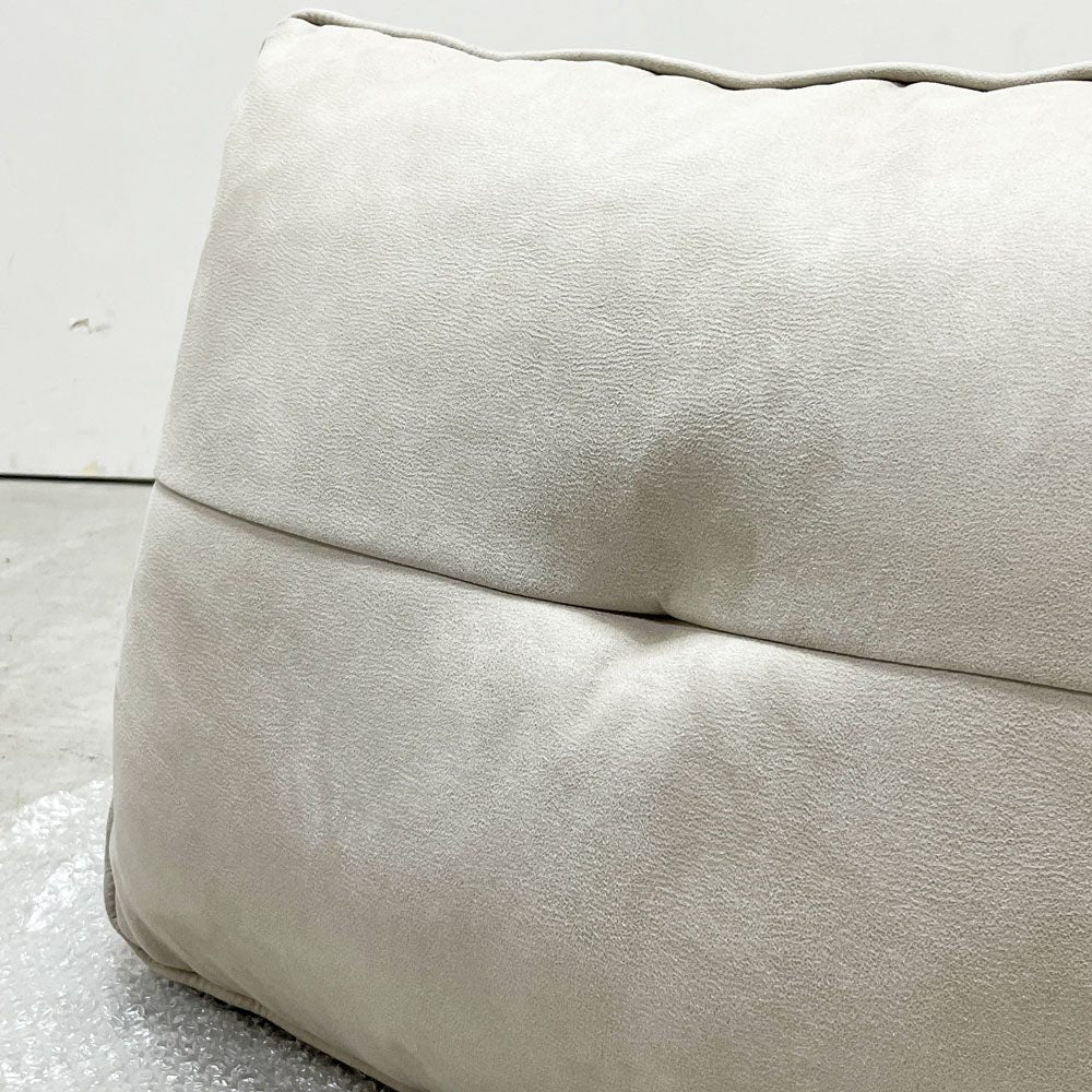 リラックスフォーム RELAX FORM アルフレード ALFREDO ソファ 背クッション 置き型クッション プラチナグレー レザーテックス 関家具 ロータイプ H42cm 展示品 A ●