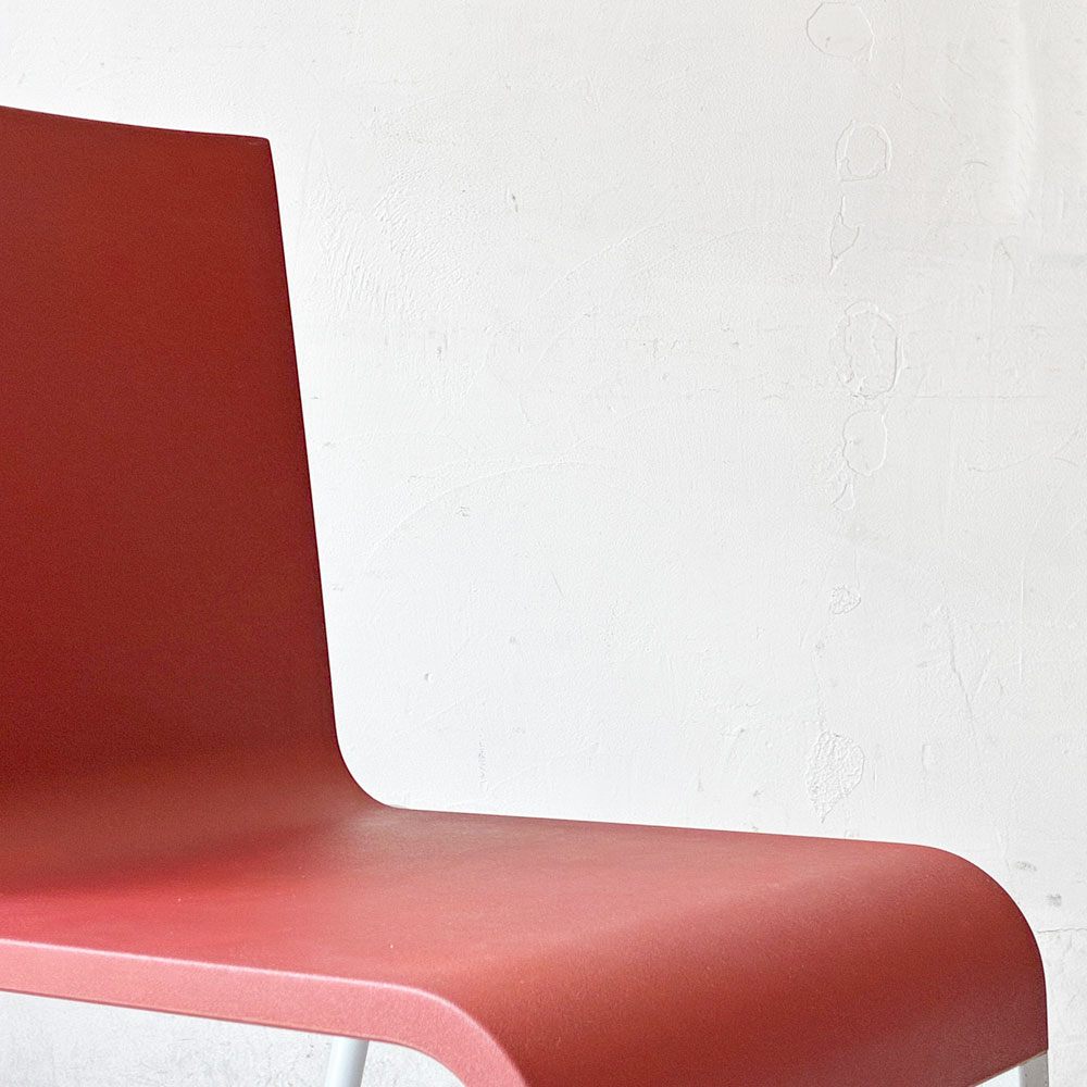 ヴィトラ vitra. ゼロスリー .03 ダイニングチェア スタッキングチェア マールテン・ヴァン・セーヴェレン Maarten Van Severen レッド B ★