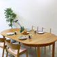 デンマーク ビンテージ Danish vintage オーク材 エクステンション ダイニングテーブル ラウンド 伸長式 Φ120cm 北欧家具 ●