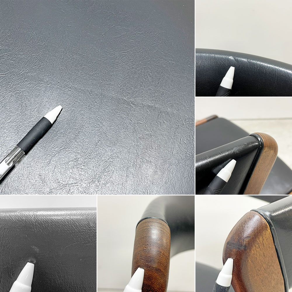 スコウ・アンデルセン Schou Andersen カイクリスチャンセン kai christensen T21 Fire Chair セミアームチェア チーク材 本革 デンマーク 北欧ビンテージ Møbellageret取扱い ●