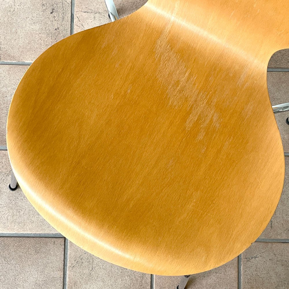 フリッツハンセン Fritz Hansen セブンチェア ビーチ材 ナチュラル アルネ・ヤコブセン Arne Jacobsen スタッキング デンマーク 北欧家具 B ◇