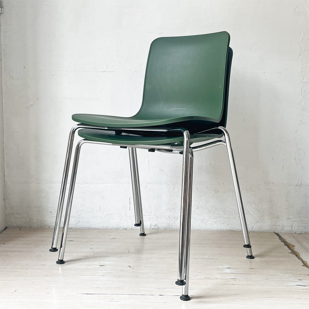 ヴィトラ vitra ハル HAL Tube ハルチューブ ダイニングチェア スタッカブル スタッキングチェア グリーン ジャスパー・モリソン B ★