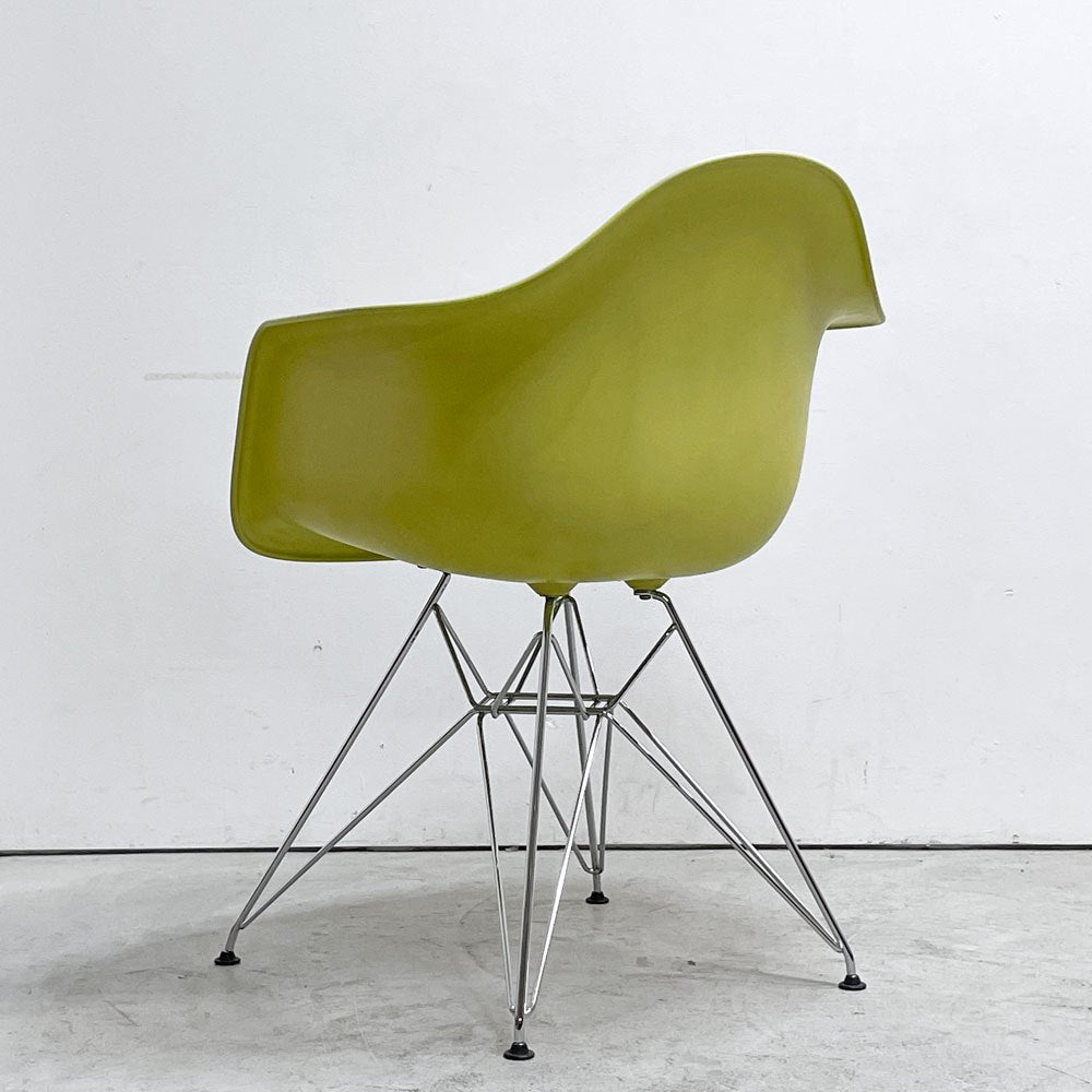 ヴィトラ vitra アームシェルチェア エッフェルベース ポリプロピレン製 ライムイエロー C&R イームズ ミッドセンチュリー ●