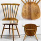 アーコール Ercol ボウバックチェア ファンバックチェア 5本タイプ エルム材 UKビンテージ Vintage 英国 横浜ダニエル製オリジナルクッション付 A ●