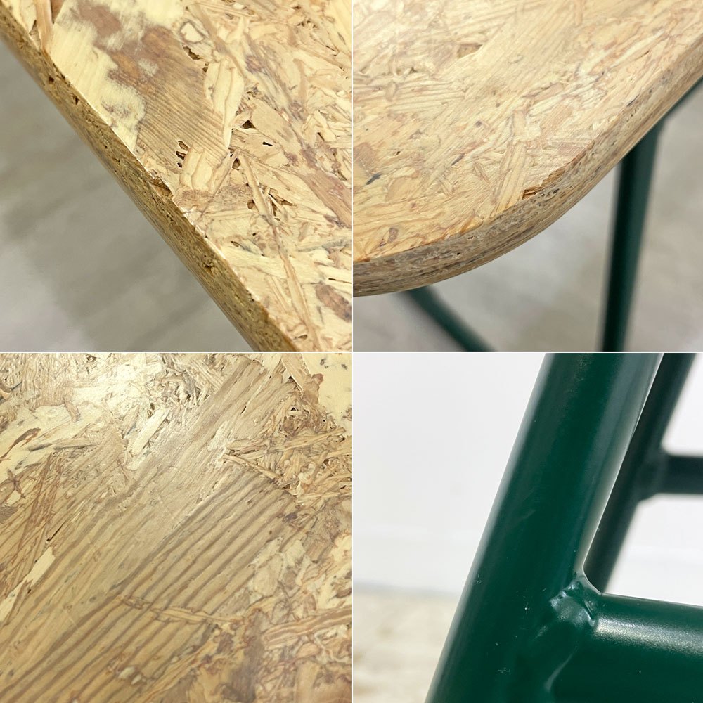 チー chii ベンチ ch02 OSB × スチール W120cm グリーン 小林幹也 インダストリアル シンプルモダン 定価￥41,800- ●
