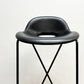 ザ・コンランショップ THE CONRAN SHOP クロスレッグ CROSS LEG ハイスツール 本革 レザー ブラック マグナス・ロング イギリス 参考定価￥187,000- B ●
