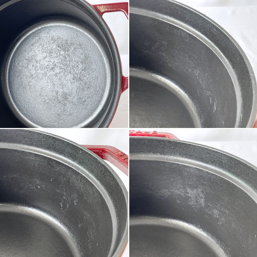 ストウブ Staub ピコ ココット ラウンド 両手鍋 ホーロー鍋 チェリー 20cm IH対応 鋳物 フランス製 定価￥30,800- ◇