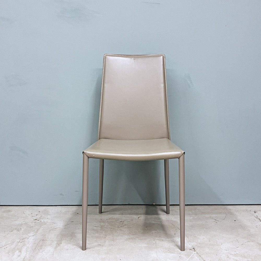 カリガリス Calligaris ボヘム BOHEME ダイニングチェア トープ 再生レザー ミニマル モダン イタリア  B ◎