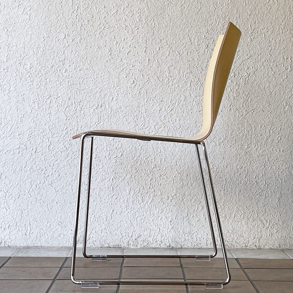 エンゲルブレヒト Engelbrechts チャリック CHAIRIK 107 ダイニングチェア スタッキング そり足 アッシュ 未使用品 デンマーク B ◇