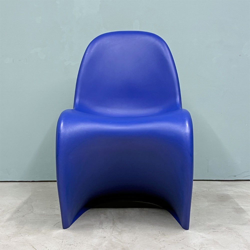ヴィトラ vitra パントンチェア スタッキングチェア ブルー ヴェルナー・パントン Panton ミッドセンチュリー スペースエイジ A ◎