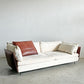 リッツウェル Rizwel ライトフィールド モデュラーソファ LIGHT FIELD MODULAR SOFA ファブリック オフホワイト系 本革 テラコッタ W248cm ラグジュアリーモダンテイスト 定価約179万円 〓