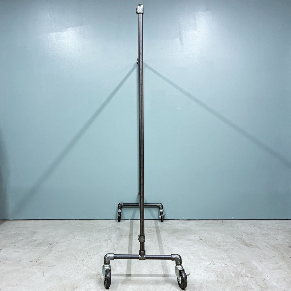 インダストリアルデザイン Industrial Design ハンガーラック 水道管パイプ ガス管 オーダー品 キャスター付き 店舗什器 ◎