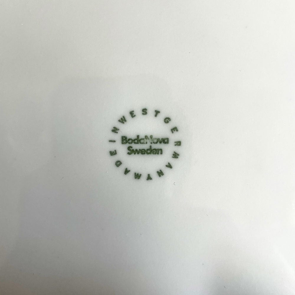 ボダノバ boda nova チェス Chess プレート 24.5cm 4枚セット ホワイト シグネ・ペーション・メリン Signe perssion Merin スウェーデン ビンテージ 北欧食器 ♪