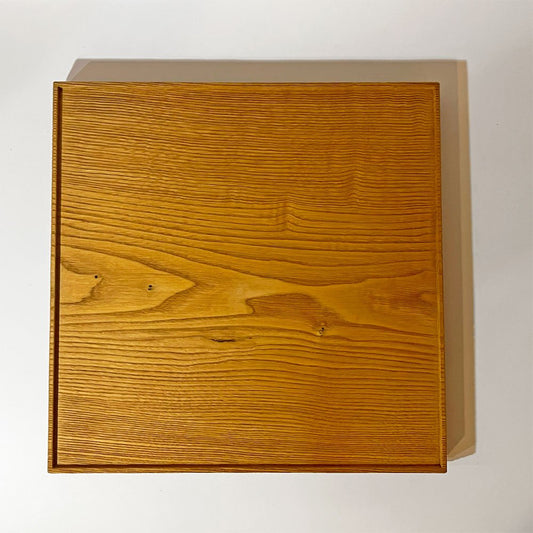 加藤良行 Yoshiyuki Katou 角盆 クリ無垢材 33cm 木の器 木工作家 現代作家 B ★