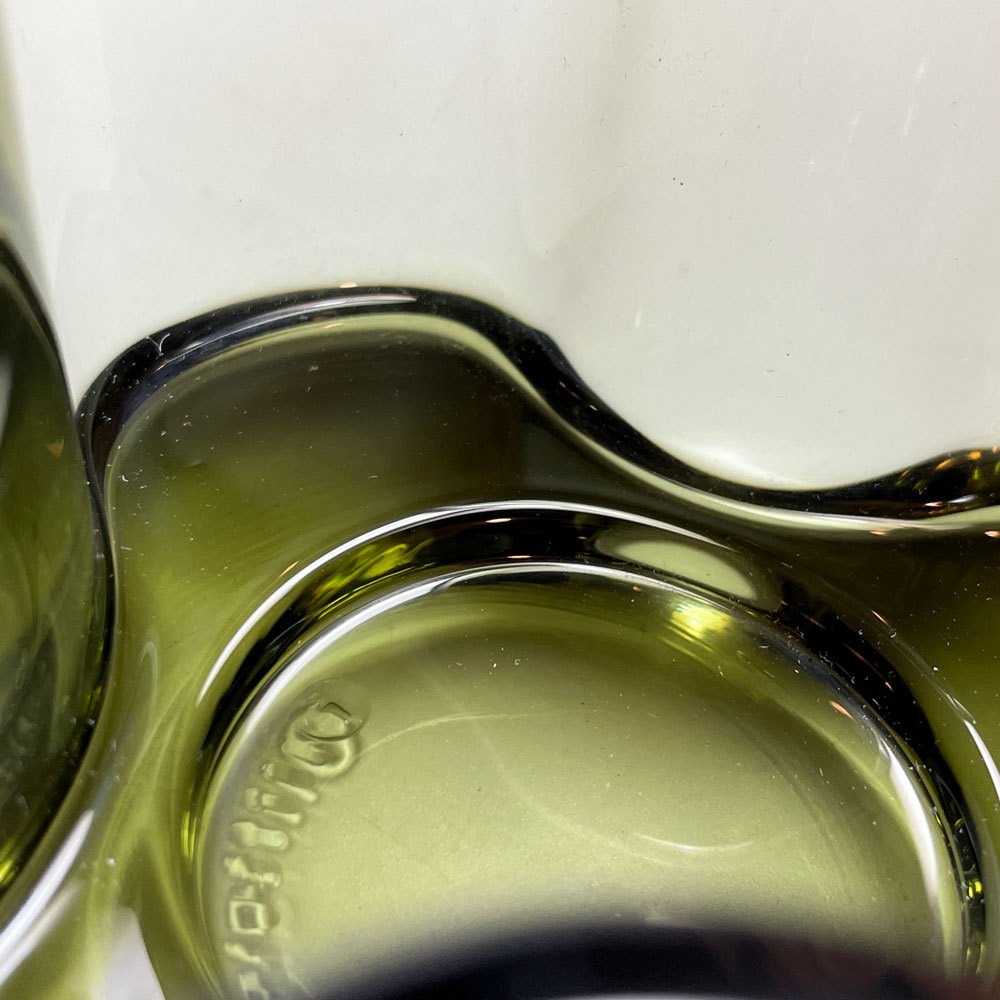 イッタラ iittala アルヴァ・アアルトコレクション Alvar Aalto Collection キャンドルホルダー 55mm モスグリーン 箱付 廃番 北欧雑貨 B ★