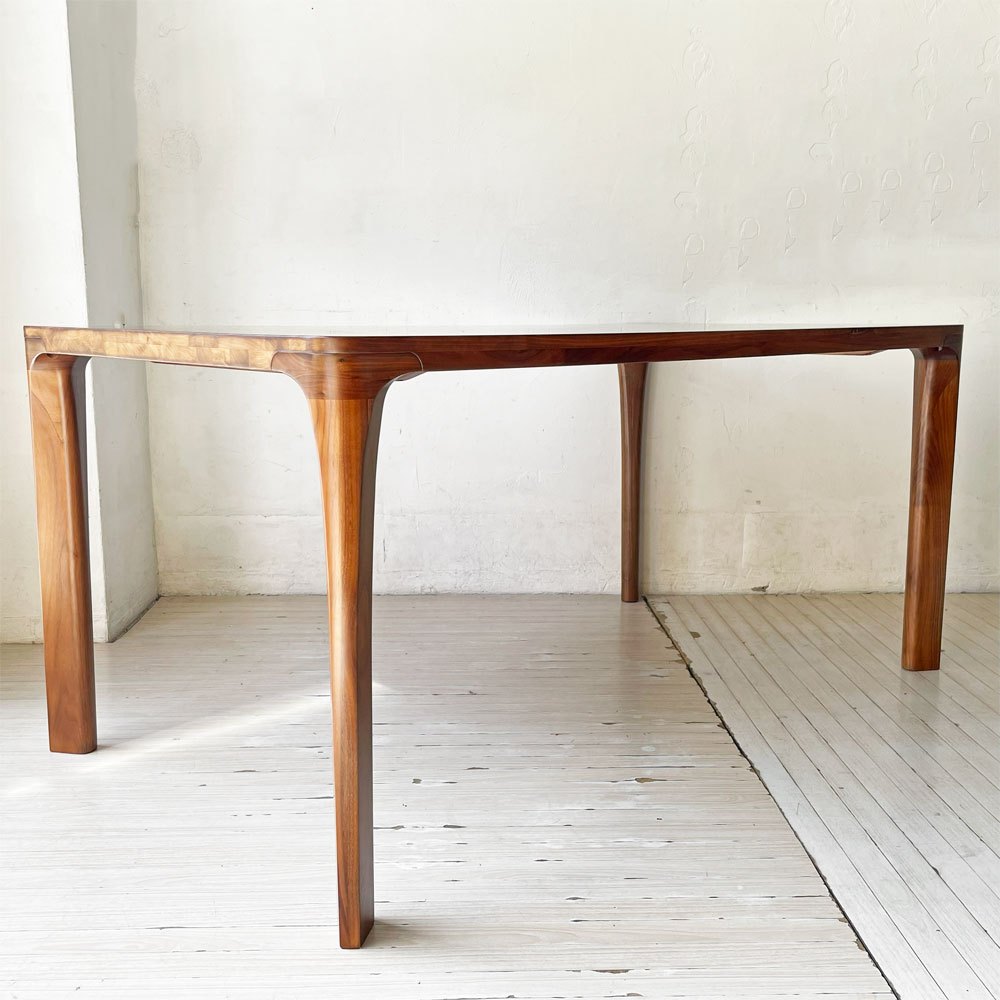 カリモク Karimoku ダイニングテーブル DD5235 ウォールナット無垢材 W150cm オーダー品 美品 参考定価293,700円 ★