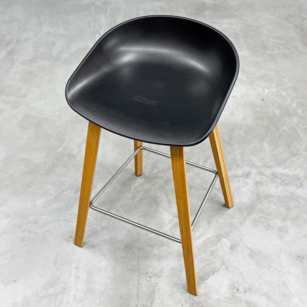 ヘイ HAY アバウトアスツール About a stool ブラック AAS32 LOW H75㎝ ハイスツール カウンターチェア 北欧モダン デンマーク ◎