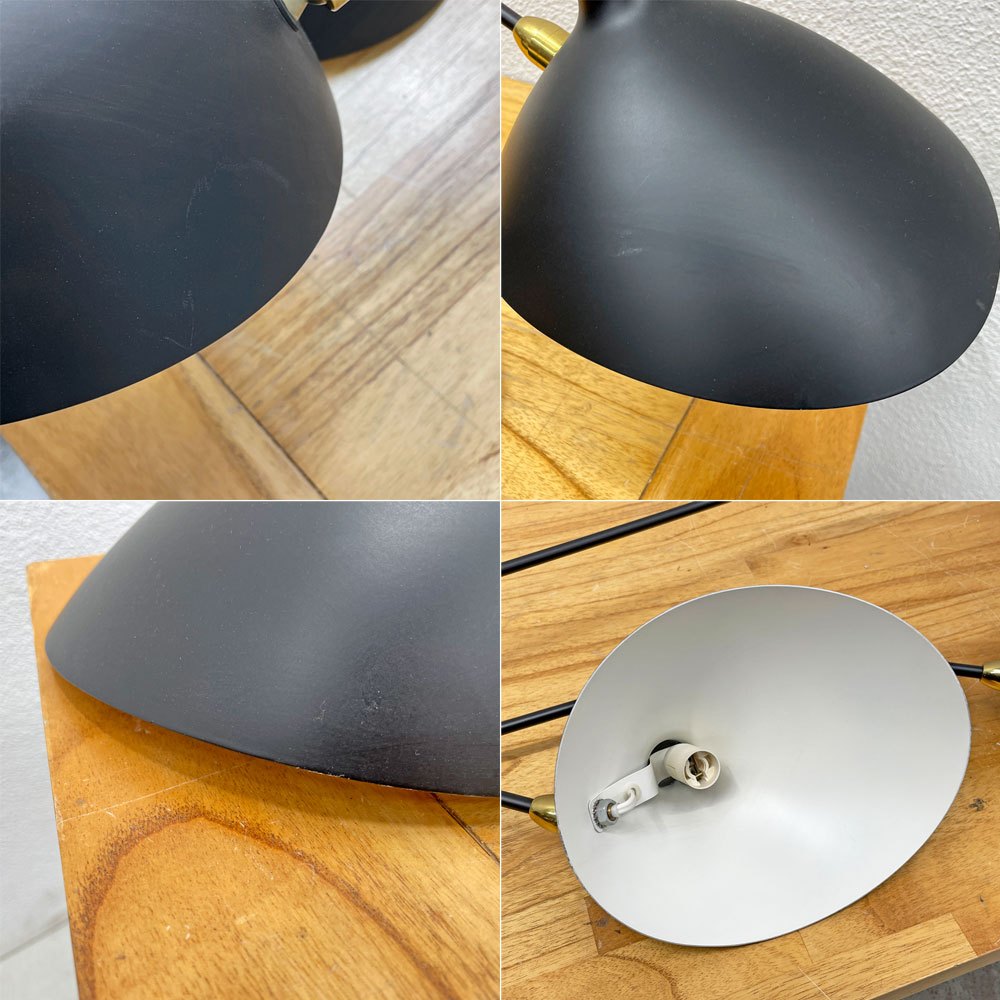 シュスポンション・トワ・ブラ・ピヴォタン SUSPENSION 3 BRAS PIVOTANTS シーリングランプ 3灯 セルジュ・ムーユ リプロダクト品 〓