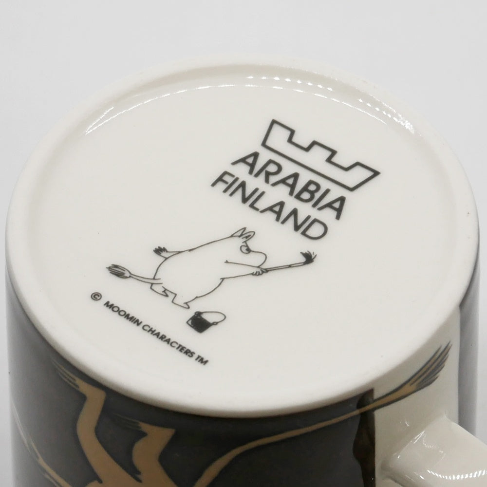 アラビア ARABIA ムーミンマグ MOOMIN スニフ ブラウン 廃番 フィンランド 北欧食器 ●