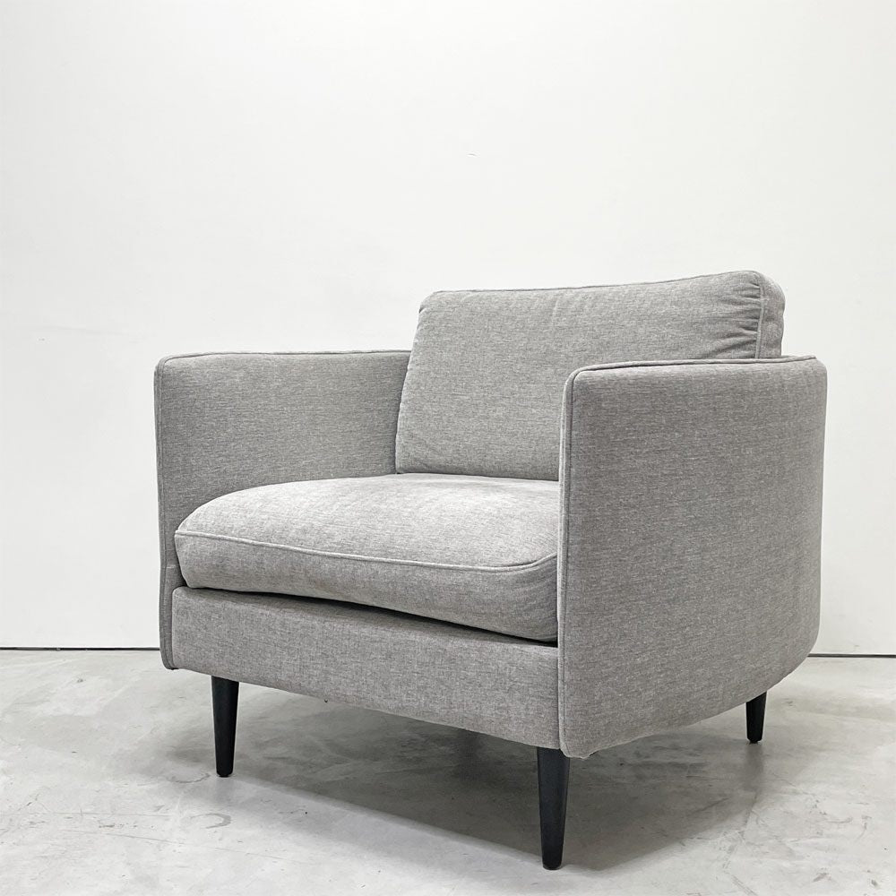 ボーコンセプト BoConcept リール LILLE 1Pソファ グレー ファブリック 北欧家具 モダンデザイン デンマーク アンダース・ノルガード 廃番 ●