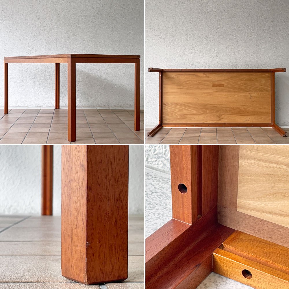 ソボーモブラー soborg mobler ダイニングテーブル マホガニー材 Christian Hvidt デンマーク W160cm 北欧ビンテージ デンマーク ◇