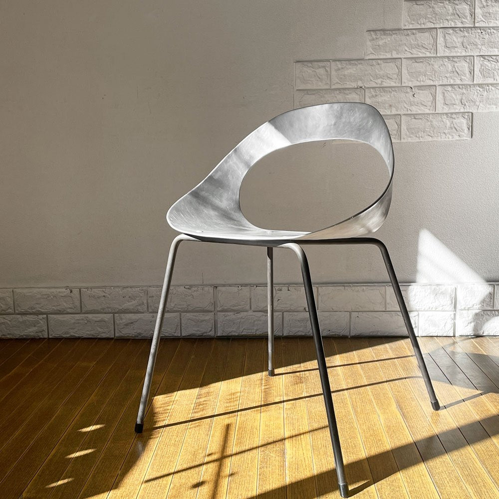 ニューデイズ ファクトリー NEWDAYS FACTORY アルミチェア DARUMA Chair 達磨型の椅子 アルミキャスト × アイアン脚 インダストリアル ◎