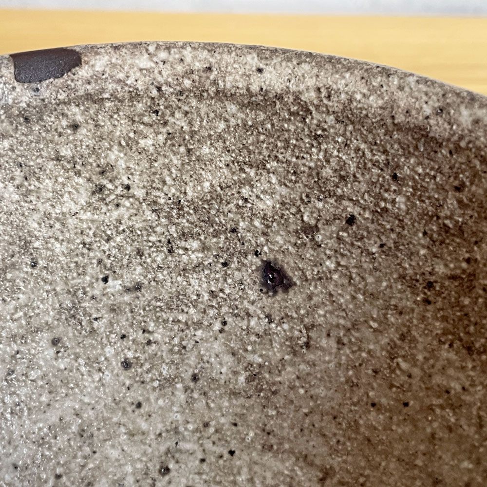 村上躍 白灰化粧飯碗 茶碗 ボウル 陶器 陶芸家 現代作家 A  ♪
