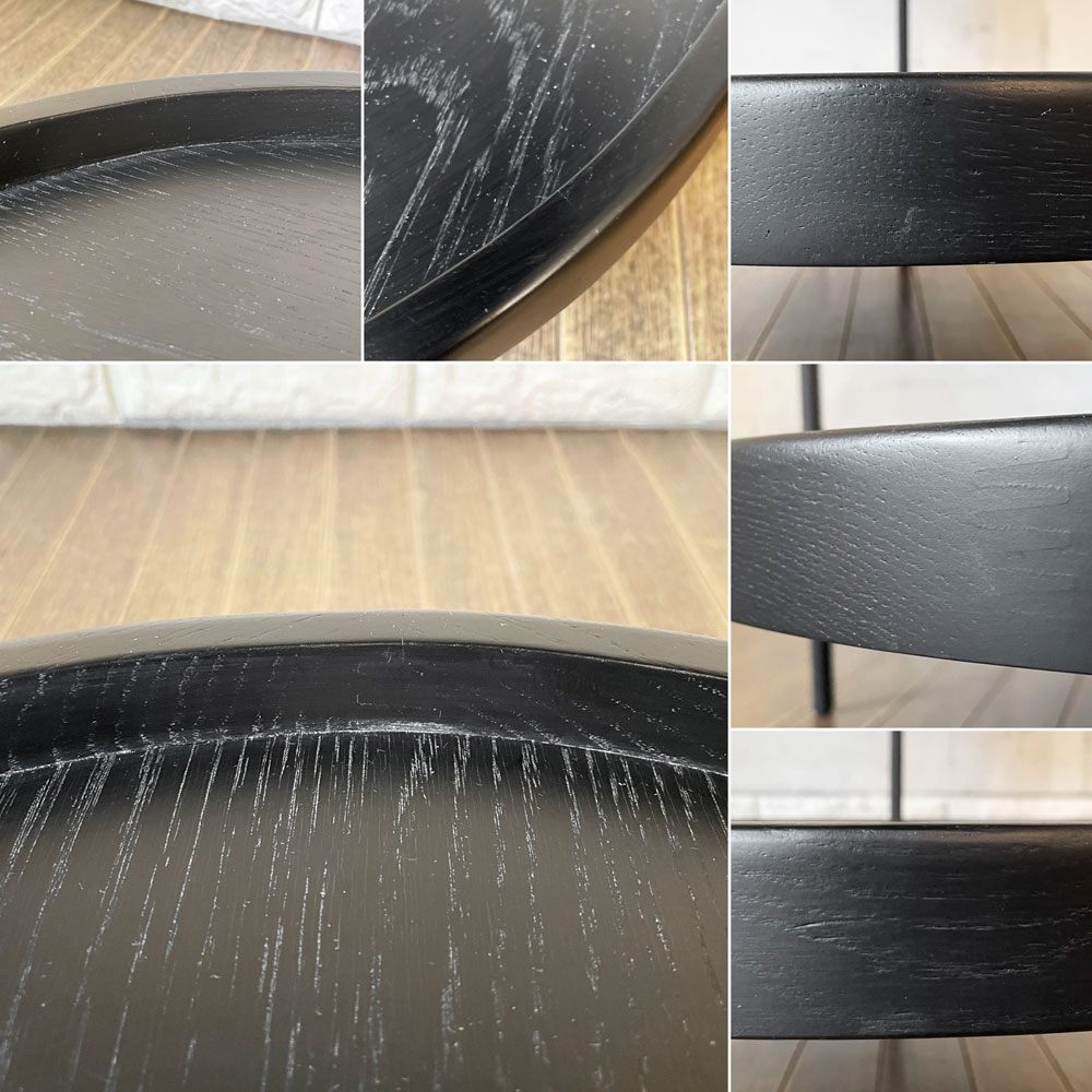 スケッチ Sketch フムラ HUMLA END TABLE エンドテーブル サイドテーブル オーク材 ブラック Φ45cm モートン・ゲオーセン デンマーク モーダエンカーサ 取扱 定価￥56,100- ◎