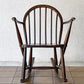 アーコール Ercol ロッキングチェア フープバック エルム材 ブルーラベル 1950年代 UKビンテージ 英国 ◇