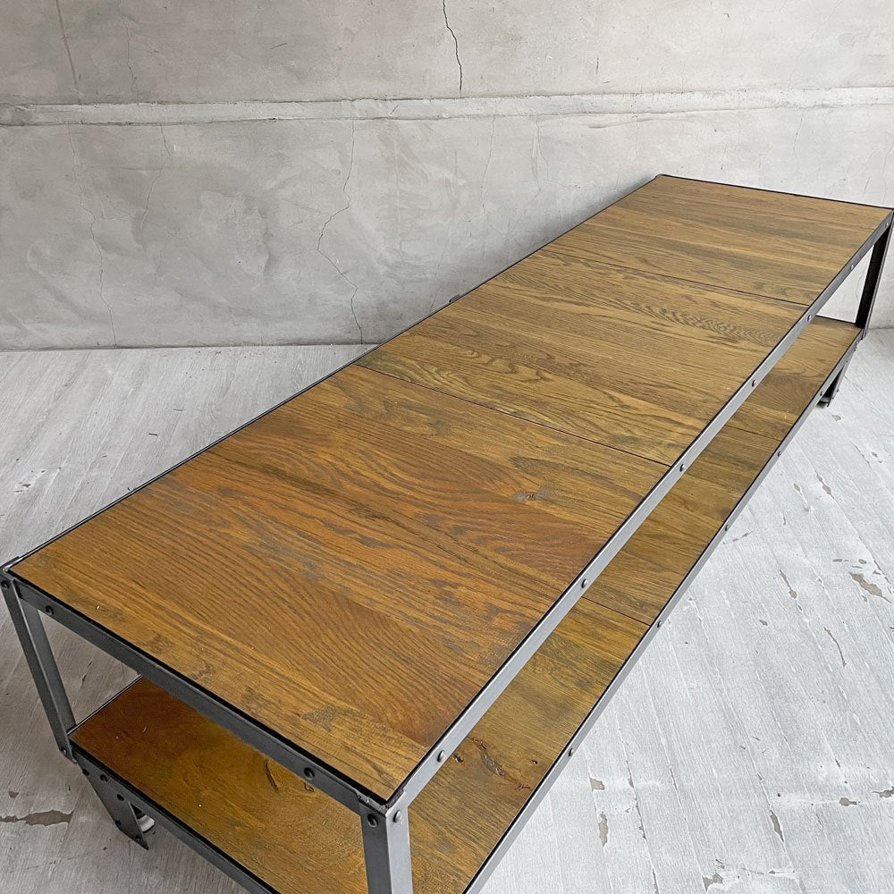 ジャーナルスタンダードファニチャー Journal Standard Furniture カルビ CALVI TVボード AVボード Lサイズ オーク無垢材×アイアン インダストリアル ♪