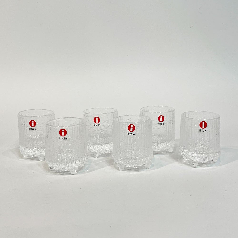 イッタラ iittala ウルティマツーレ Ultima thule コーデュアル 40周年記念セット クリア 6点セット タピオ・ヴィルカラ Tapio Wirkkala Φ43×H56mm 北欧食器 ★