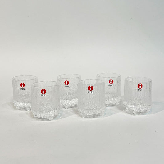イッタラ iittala ウルティマツーレ Ultima thule コーデュアル 40周年記念セット クリア 6点セット タピオ・ヴィルカラ Tapio Wirkkala Φ43×H56mm 北欧食器 ★