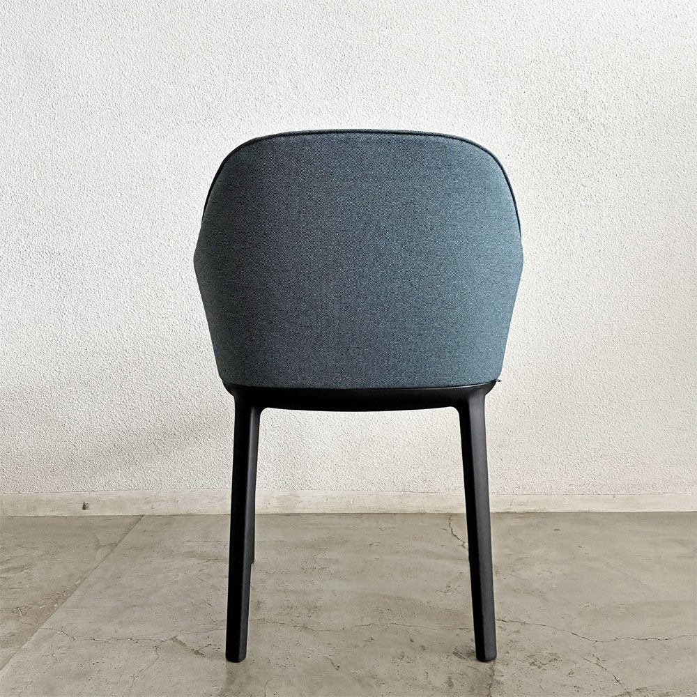 ヴィトラ Vitra ソフトシェルチェア Softshell Chair アームチェア ファブリック ブルー系 4レッグベース ロナン＆エルワン・ブルレック 未使用品 定価￥111,100- 〓