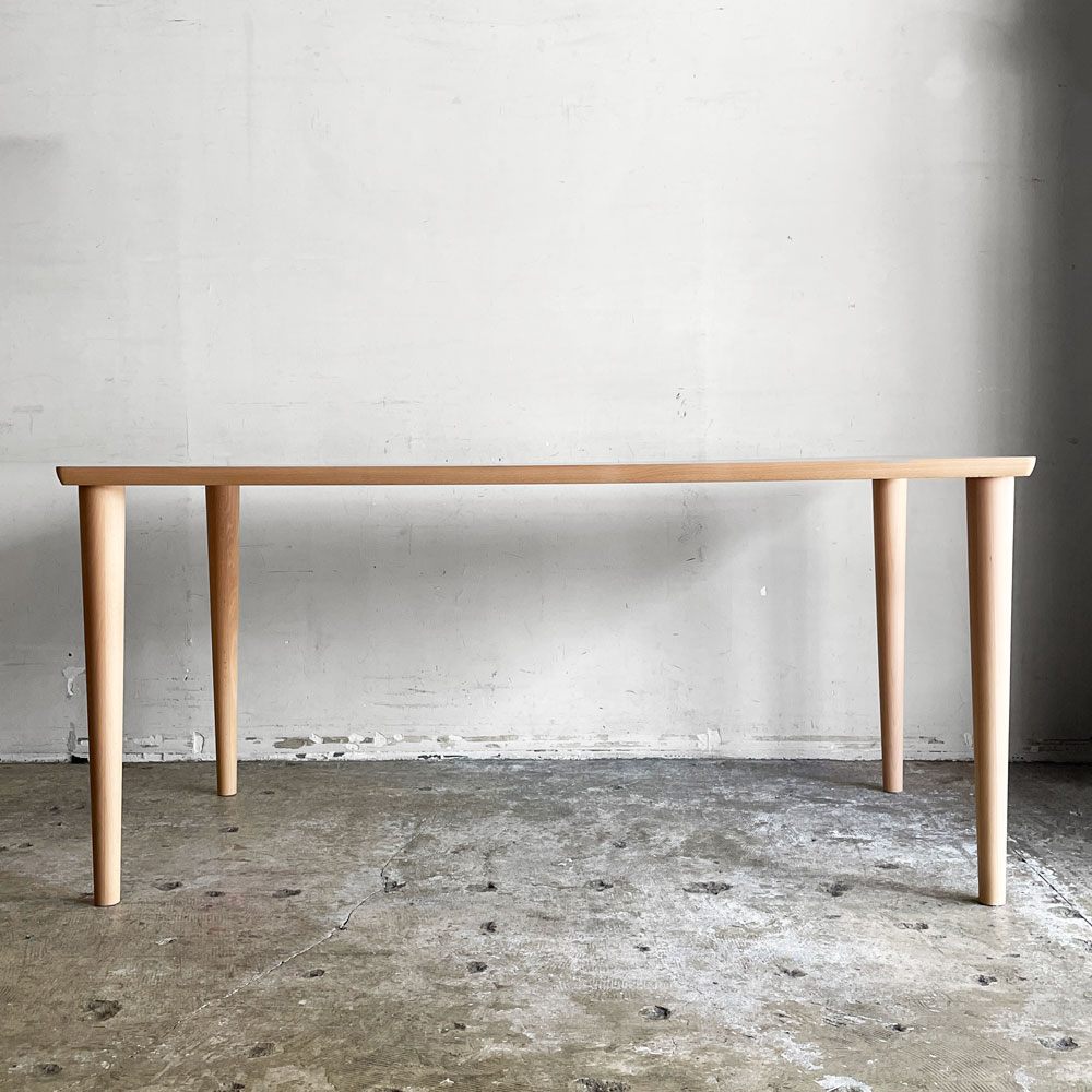 カリモク60+ Karimoku60+ ロクマルプラス ダイニングテーブル 1500 ピュアビーチ ブナ材 ナチュラル W150cm 定価￥115,940- 美品 ■