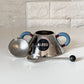 アレッシィ ALESSI 9097 シュガーボウル＆スプーン マイケル・グレイブス Michael Graves ステンレススチール プラスチック W13cm イタリア ◎