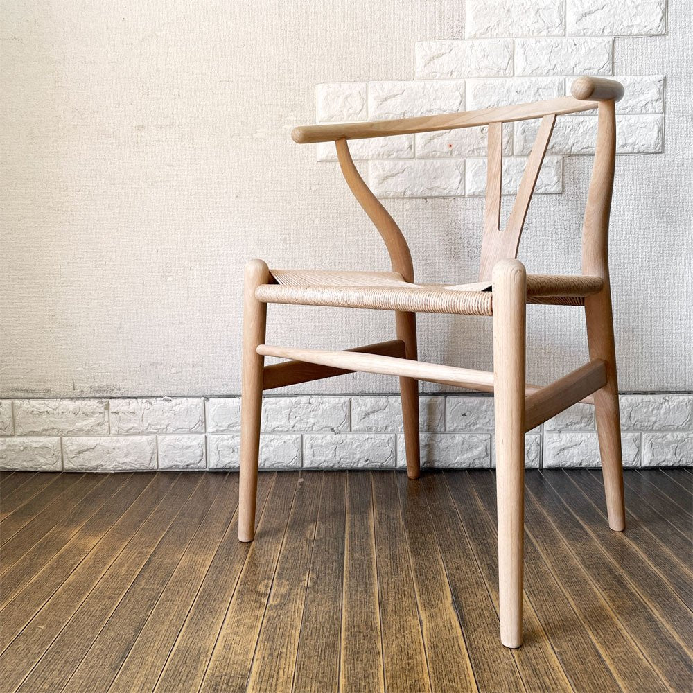 カールハンセン＆サン Carl Hansen & Son CH24 Yチェア ビーチ材 ソープ仕上げ 日本仕様サイズ ペーパーコード張替済 ハンス・J・ウェグナー デンマーク 北欧家具 ◎