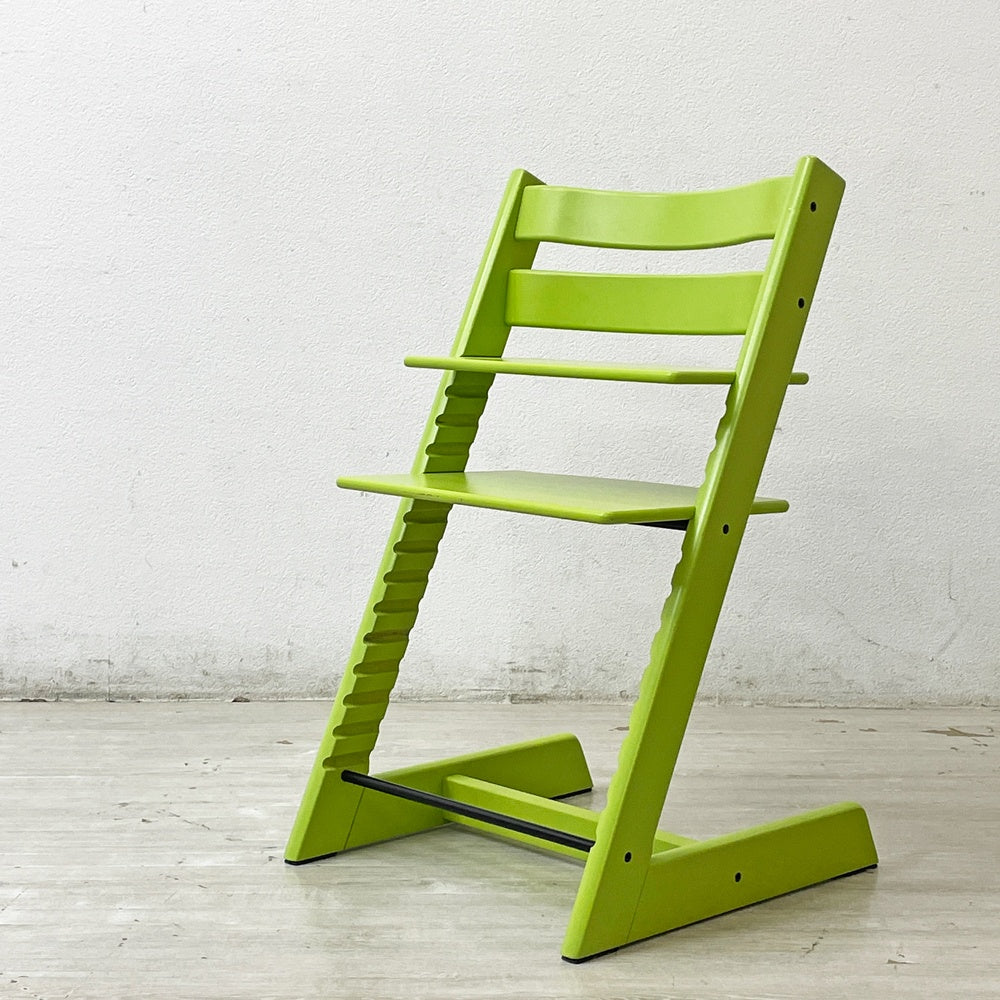 ストッケ STOKKE トリップトラップ TRIPP TRAPP ベビーチェア キッズチェア S/N無し グリーン ノルウェー 北欧家具 ●
