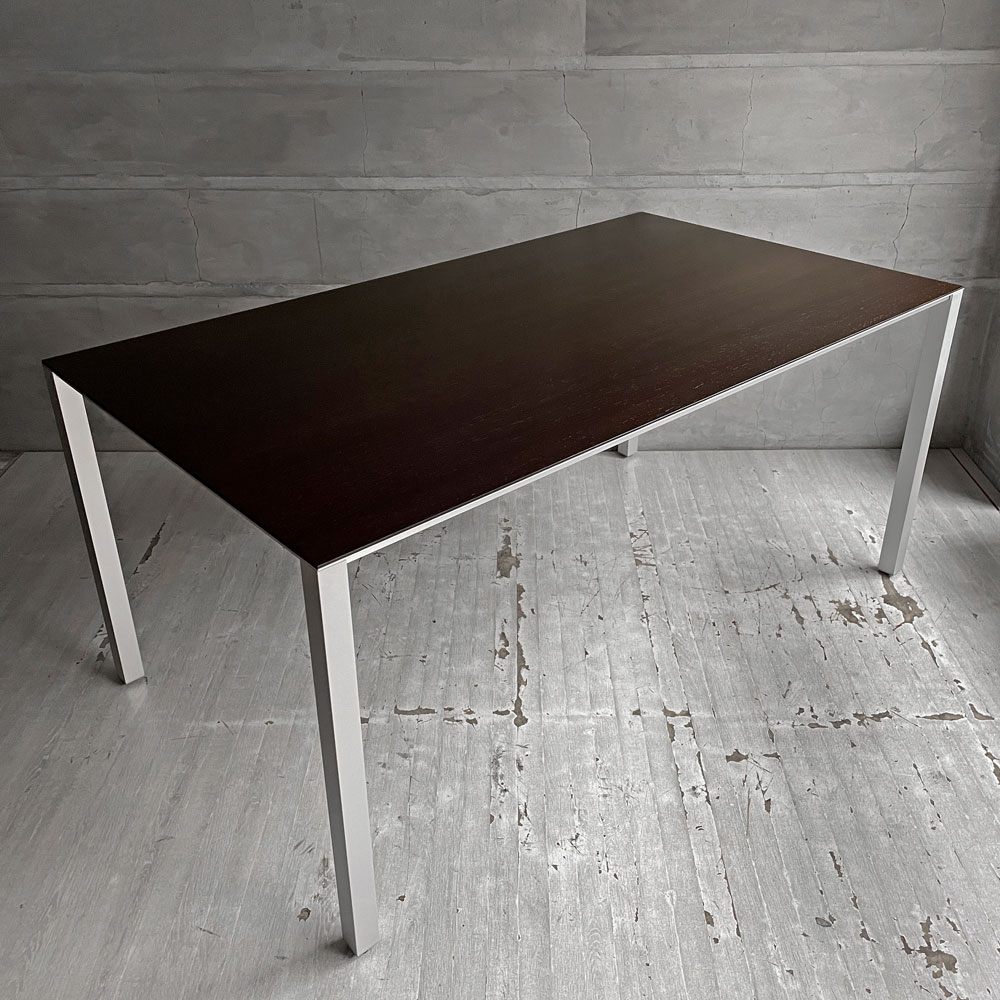 カッシーナイクスシー Cassina ixc. エアーフレーム AIR FRAME 3004 VO ダイニングテーブル オーク材 ダークブラウン デヴィッド・チッパーフィールド ♪