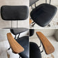 トラックファニチャー TRUCK FURNITURE デスクワークチェア DESKWORK CHAIR アームチェア レザー 本革 L-4ブラック オーク材 回転式昇降 定価 ￥183,700-