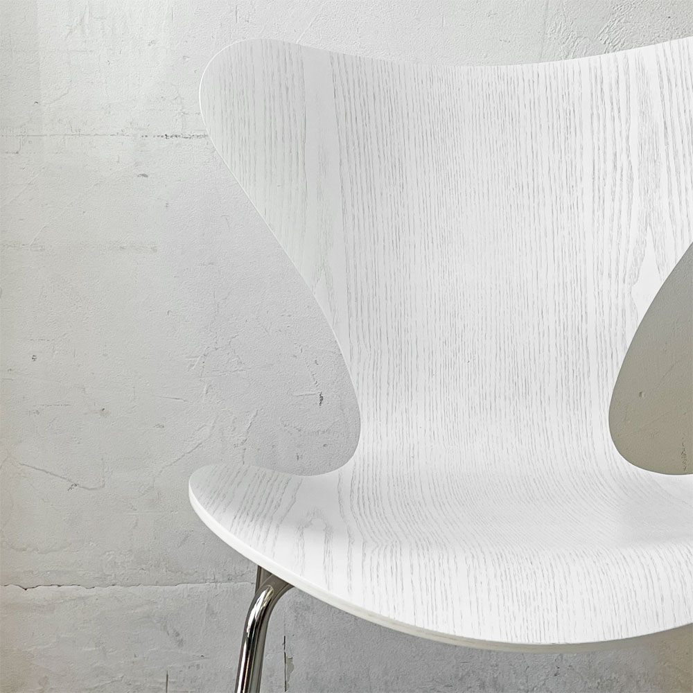 フリッツハンセン Fritz Hansen セブンチェア SEVEN CHAIR カラードアッシュ ホワイト アルネ・ヤコブセン デンマーク 北欧家具 ★