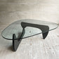 ヴィトラ vitra コーヒーテーブル Coffee Table イサムノグチ Isamu Noguchi ガラス天板 ブラックアッシュフレーム ミッドセンチュリー 名作 定価 ￥377,300- ♪