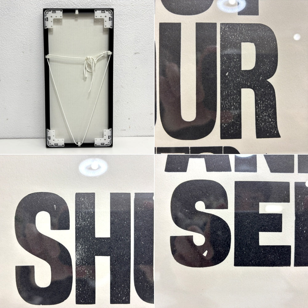 ア・トゥー・パイプ・プロブレム A TWO PIPE PROBLEM SHUT YOUR EYES AND SEE アートポスター ステファン・ケニー Stephen Kenny 活版印刷 アルファベット W22.5cm 120/250 サイン入り 額装品 ●