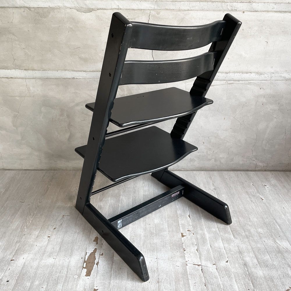 ストッケ STOKKE トリップトラップ TRIPP TRAPP ベビーチェア キッズチェア ブラック S/N無し ノルウェー 北欧家具 ♪