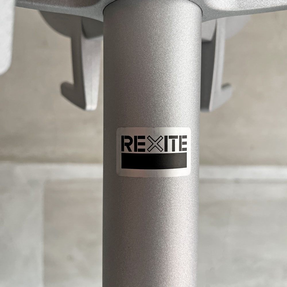 レキサイト REXITE Doppiopetto コートハンガー Raul Barberi 傘立てホルダー付 コートスタンド ポールスタンド パールグレー イタリア ♪