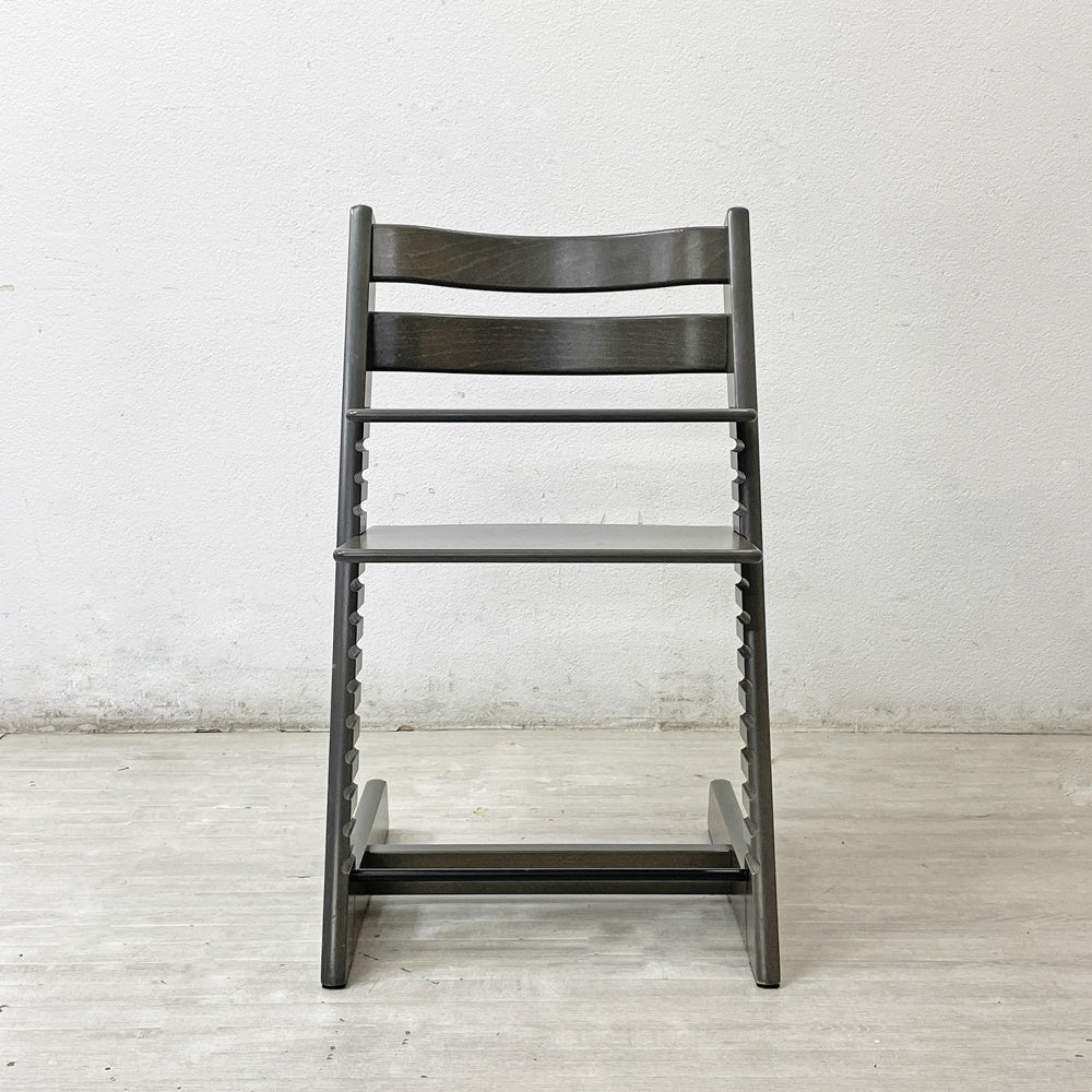 ストッケ STOKKE トリップトラップ TRIPP TRAPP ベビーチェア キッズチェア グレー S/N5～ ノルウェー 北欧家具 ●