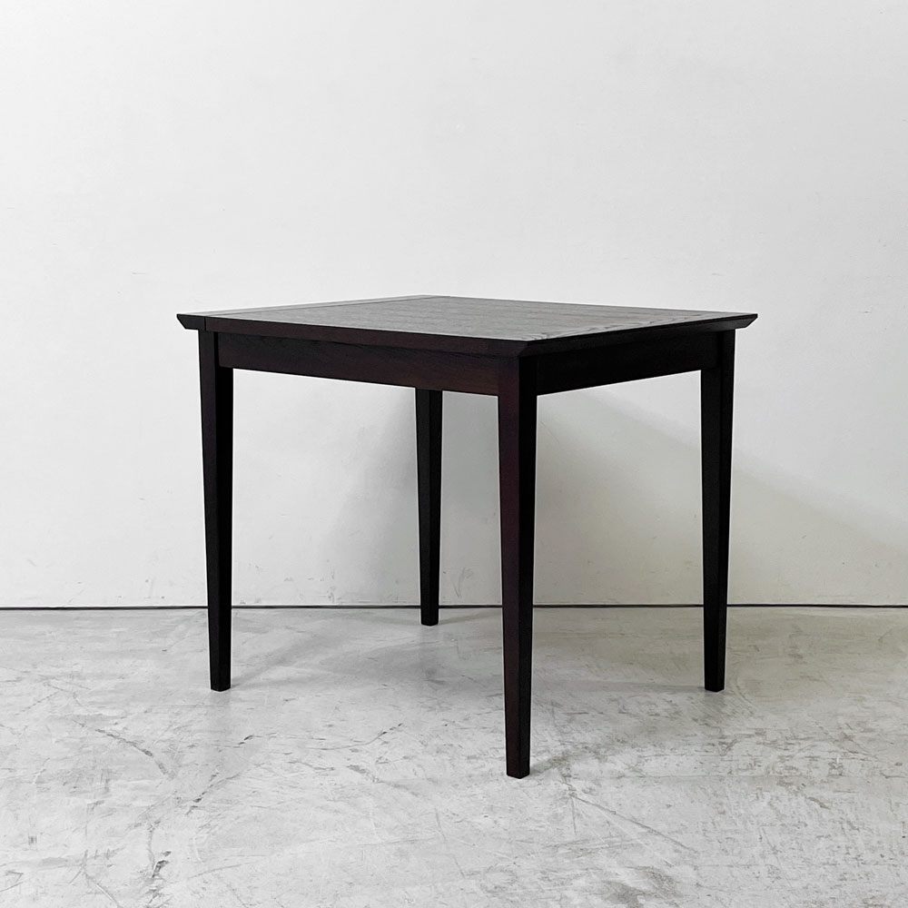 IDC大塚家具 OTSUKA オクト エクステンション 伸長式 ダイニングテーブル オーク材 ダーク ブラウン W84-120cm ナチュラルモダン ●